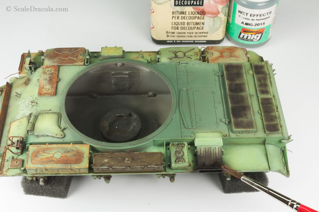 Weathering the exhaust, ZSU-57 by TAKOM