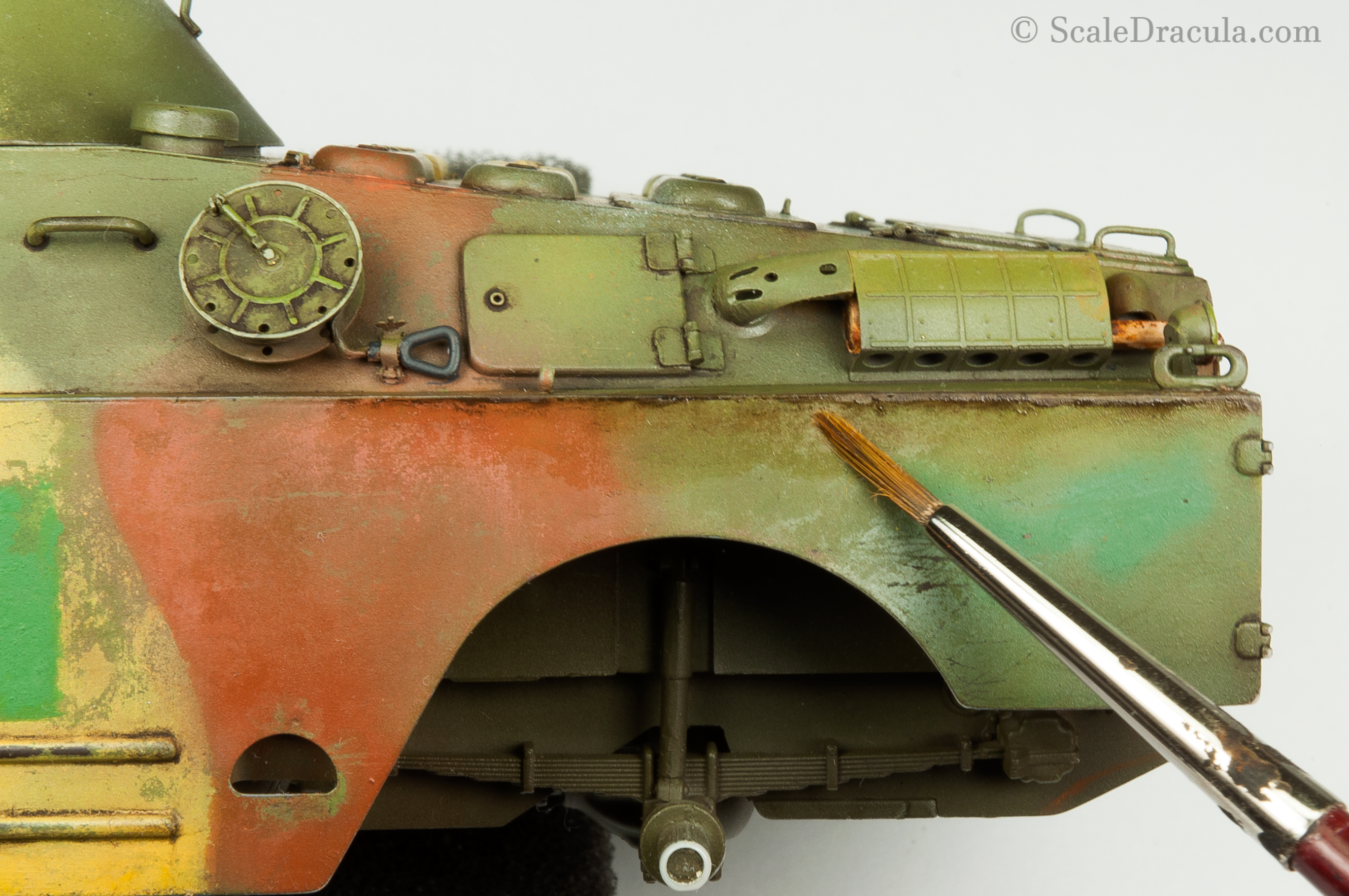 Weathering with oils, BRDM-2 by Trumpeter