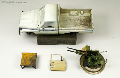 Base paint with some initial weathering, Toyota technical by Meng